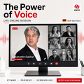 Buchung: Online Session - 10. September 2026 - 16:00 Uhr CEST/MESZ - The Power Of Voice (Deutsch)