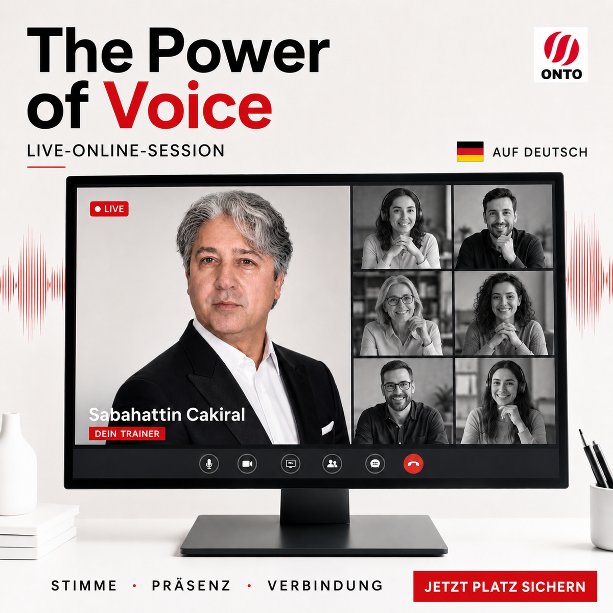 Buchung: Online Session - 10. September 2026 - 16:00 Uhr CEST/MESZ - The Power Of Voice (Deutsch)